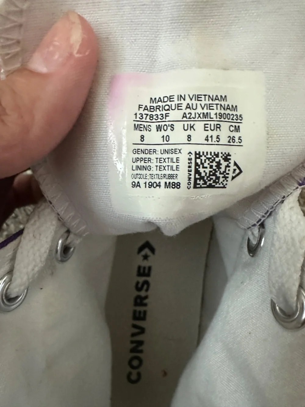 Purple Converse Chuck Taylor All Star High-tops - Picture 4 of 4